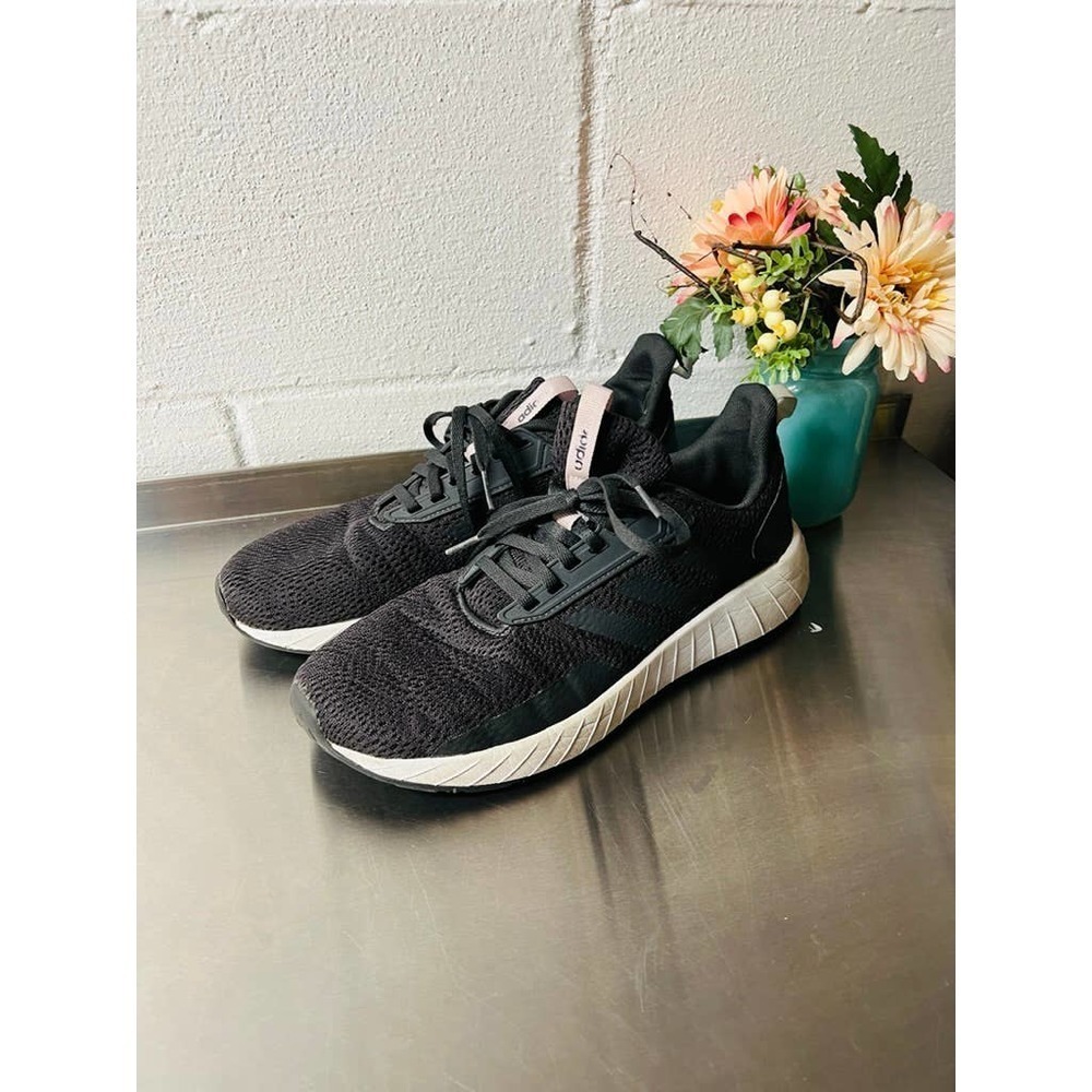 Adidas Grey and Pink Tennis Shoes